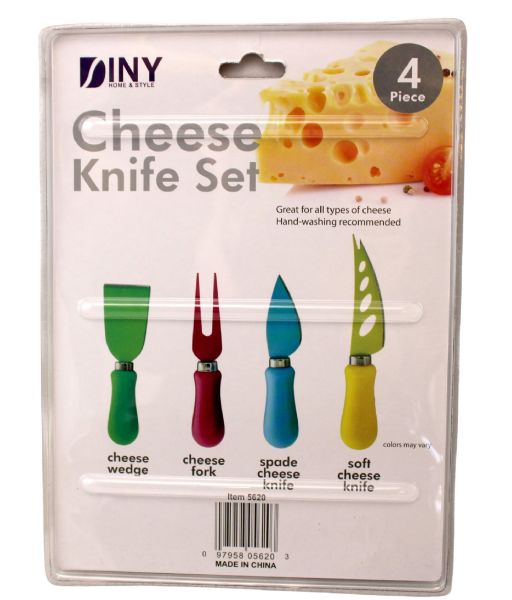 Wholesale 4 Piece Cheese Knife Set Great For All Types Of Cheese