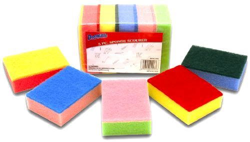 Wholesale 5 Pack Sponge Scourer