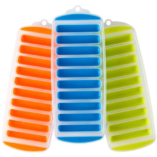 Silicone Ice Stick Trays For Water Bottles Easy PoP-Out, BpA-Free, Quick Freeze