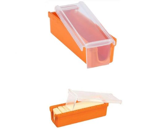 Wholesale Silicone Butter Keeper Dish Container Slicer Cutter Measures Softens Storage