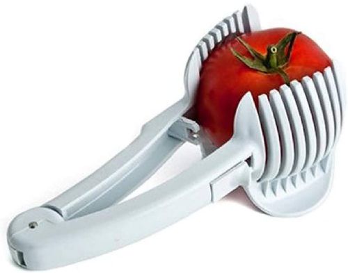 Wholesale Multifunctional Handheld Tomato Lemon Slicer Holder Round Fruits Onion Shredder Cutter Guide Tongs