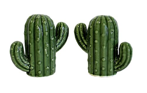 Wholesale HanD-Painted Ceramic Cactus Salt And Pepper Set - Kitchen Dining Room