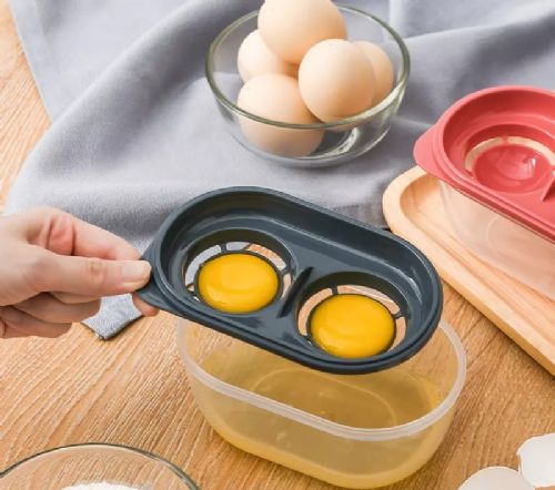 Wholesale Egg Separator Plastic Double Eggs Yolk White Divider With Compartment Bpa Free