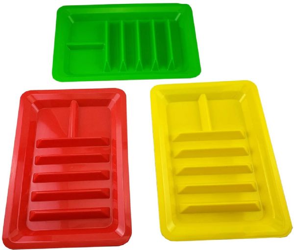 Wholesale Set Of Three Taco Holder Stand Up Divider Plates Multi Colored Party Taco Night Food Safe Bpa Free Plastic Plate Set