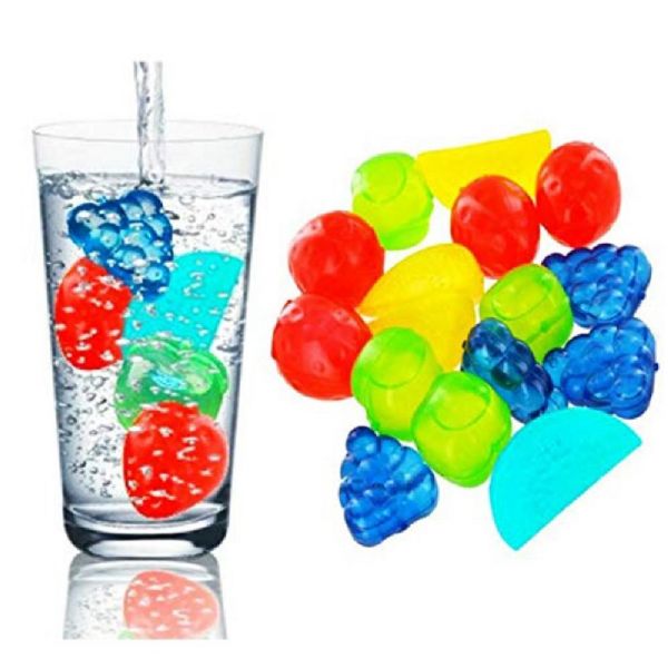 Wholesale 15 Piece Set Fruit Shape Reusable Ice Cubes Bpa Free Plastic