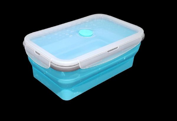 Wholesale Silicone Collapsible Lunch Bento Box Bpa Free Reusable 43 Ounce 1.27l