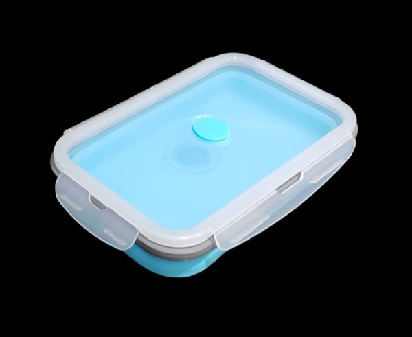 Wholesale Silicone Collapsible Lunch Bento Box Bpa Free Reusable 43 Ounce 1.27l