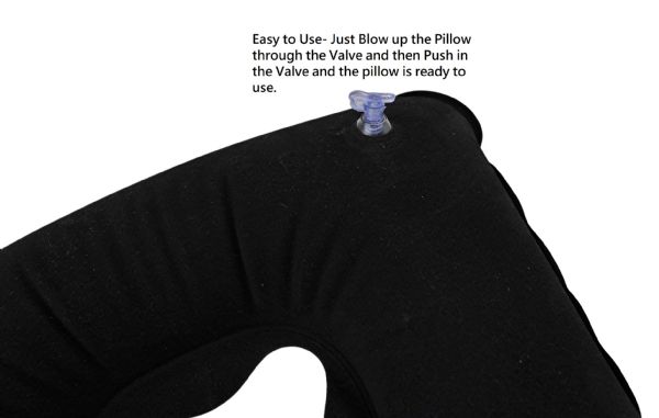 Wholesale Inflatable Travel Neck Cushion Pillow - Supports Head & Neck, Soft Velvet Ergonomic Feel