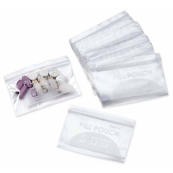 Wholesale 100 Resealable Zipper Locking Pill Pouches -Clear Reusable WritE-On Labels For Vitamins And Medications