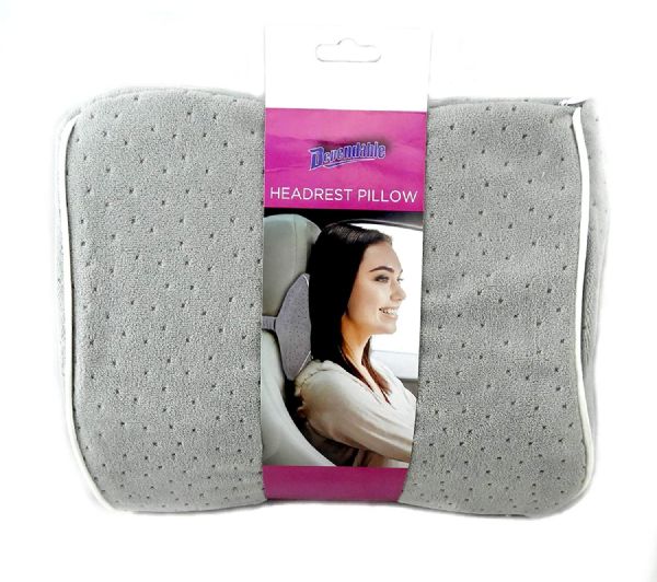 Memory Foam Car Travel Pillow - Perfect For Long Trips, Driving, Home And Office Use - Supports Shoulder, Neck And Head