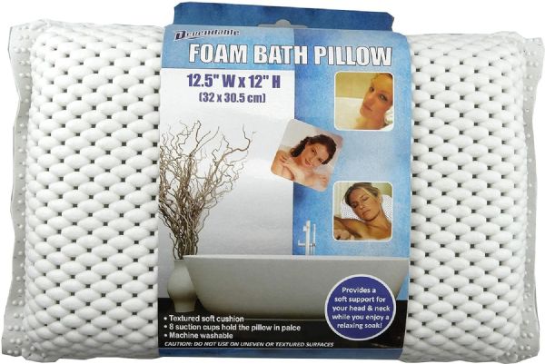 Luxurious Foam Spa Bath Pillow For Tub Neck And Back Support