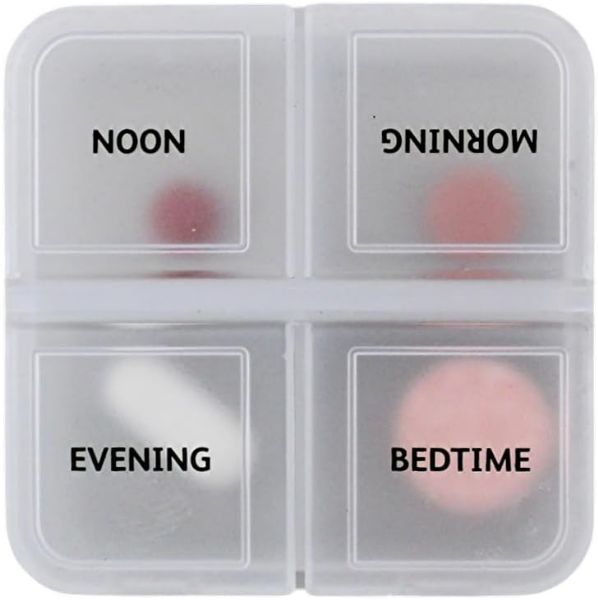 Single Day Pill Box Compact Design Ideal For Travel In Your Pocket Or Bag