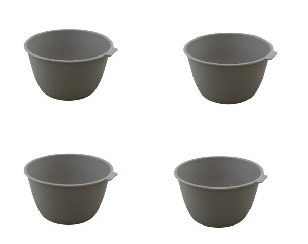 Set Of 4 Microwave Bowls Heat And Eat 26 Oz Dishwasher Safe BpA-Free Plastic For Serving Soup Pasta Noodles Oatmeal Cereal