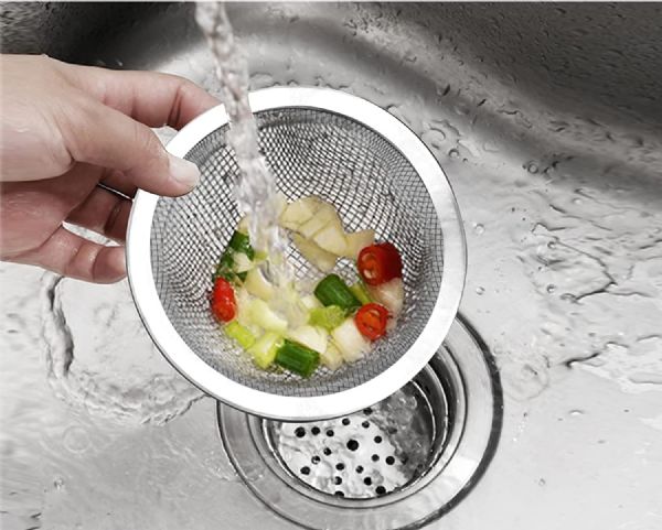 3-Piece Stainless Steel Mesh Kitchen Drain Strainer Set - MultI-Size, Universal Fit For Various Drains