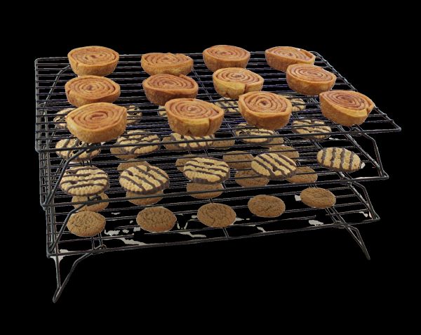 3-Tier Stackable Metal Cooling Rack - NoN-Stick & BpA-Free - HeaT-Resistant