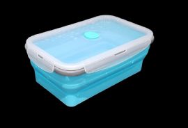 Wholesale Silicone Collapsible Lunch Bento Box Bpa Free Reusable 43 Ounce 1.27l