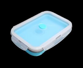 Wholesale Silicone Collapsible Lunch Bento Box Bpa Free Reusable 43 Ounce 1.27l