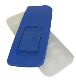 Wholesale Set Of 2 No Spill Ice Cube Tray With Removable Cover Blue Easy Release, Stackable, Compact, Odorless, BpA-Free