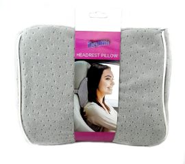 Memory Foam Car Travel Pillow - Perfect For Long Trips, Driving, Home And Office Use - Supports Shoulder, Neck And Head