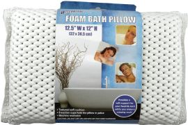 Luxurious Foam Spa Bath Pillow For Tub Neck And Back Support