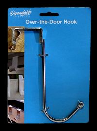 Over The Door Hooks Polished Chrome Finish, SpacE-Saving Metal Hangers For Coats, Robes, Jackets, Hats, Towels