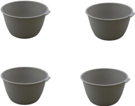 Set Of 4 Microwave Bowls Heat And Eat 26 Oz Dishwasher Safe BpA-Free Plastic For Serving Soup Pasta Noodles Oatmeal Cereal