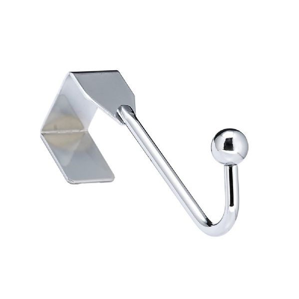 Over The Door Hooks Polished Chrome Finish, SpacE-Saving Metal Hangers For Coats, Robes, Jackets, Hats, Towels