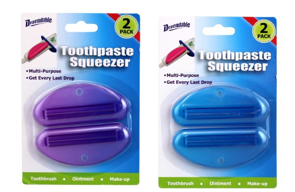 2 Piece Set Toothpaste Tube Squeezer Economical, Saves Toothpaste, Creams, Paint & More No More Waste