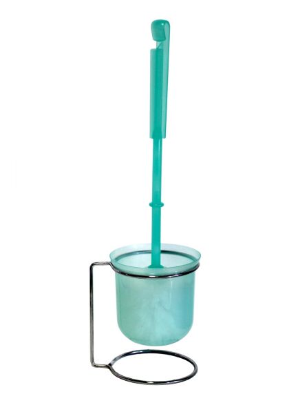 Compact Metal And Plastic Toilet Brush Set Mint Green