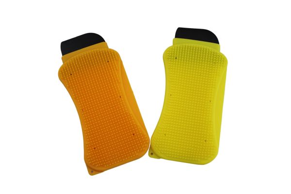 2 Pack 3-IN-1 Silicone Sponge Reusable Durable Long Lasting Scrubber Scraper