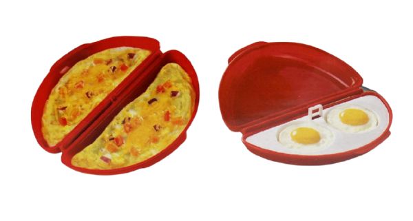 Microwave Egg Cooker For Sandwiches & Omelets Poacher Poached Scrambled BpA-Free