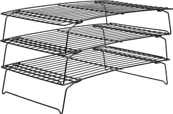 3-Tier Stackable Metal Cooling Rack - NoN-Stick & BpA-Free - HeaT-Resistant