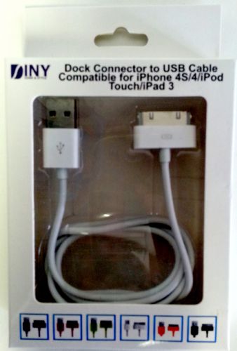 Wholesale Dock Connector to USB Cable Compatible for iPh4S/4/iPd Touch/iPad 3