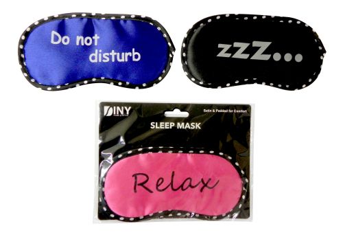 Wholesale Satin Feel Printed Eye Mask