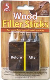 5 Pack Wood Filler Sticks Hides And Repairs Scratches And Flaws On Floors And Furniture