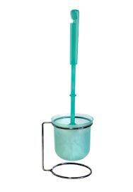 Compact Metal And Plastic Toilet Brush Set Mint Green