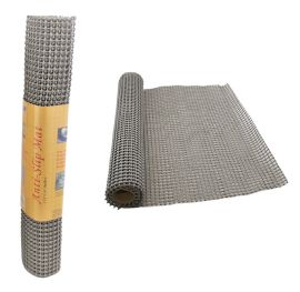 Large Size AntI-Slip Grip Liner Mat Non Skid - Shelf And Drawer Liner 18" X 47" - Trim To Fit Gray