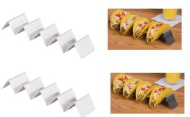 2 Pack Stainless Steel Taco Holder Server CommerciaL-Grade Quality