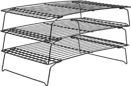 3-Tier Stackable Metal Cooling Rack - NoN-Stick & BpA-Free - HeaT-Resistant