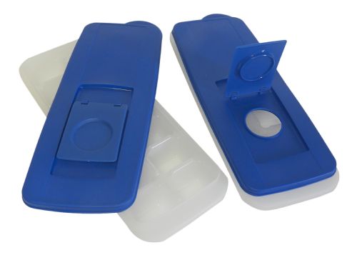 Wholesale Set Of 2 No Spill Ice Cube Tray With Removable Cover Blue Easy Release, Stackable, Compact, Odorless, BpA-Free