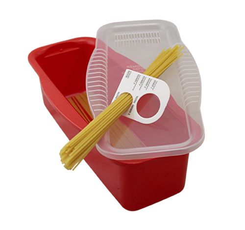 Wholesale BpA-Free NoN-Stick Microwave Pasta Cooker In Red